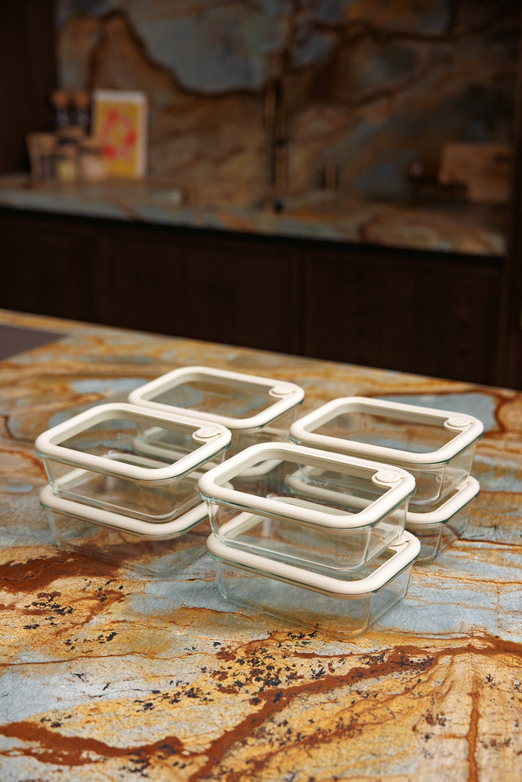Meal prep zonder plastic: zo gebruik je glazen foodstorage bakjes slim - Safecourt Kitchen