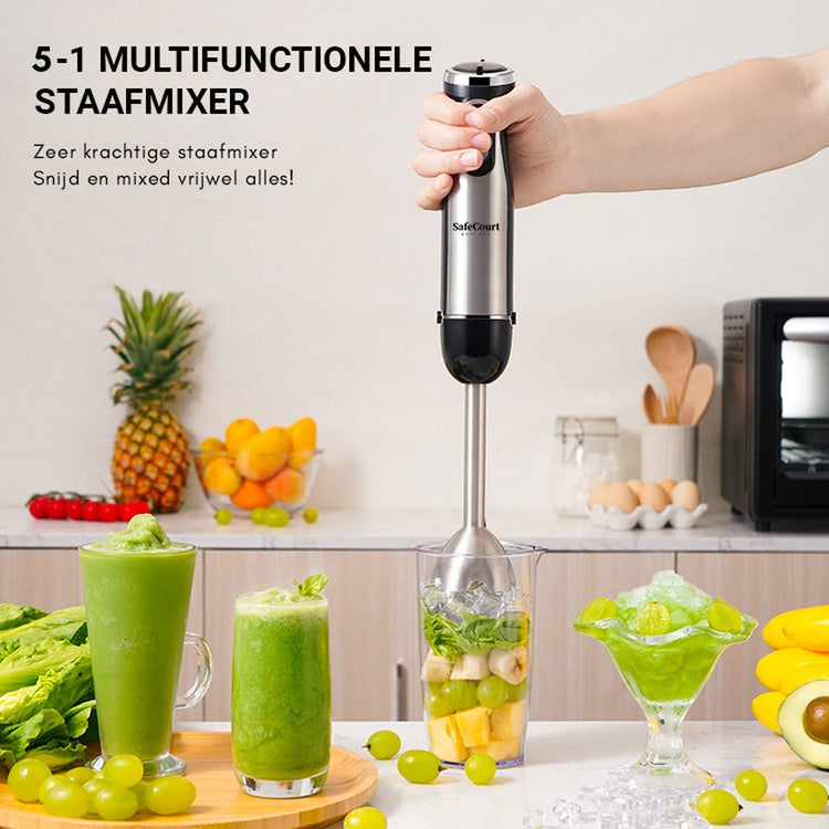 Welke onderdelen kan je allemaal op een staafmixer zetten? - Safecourt Kitchen