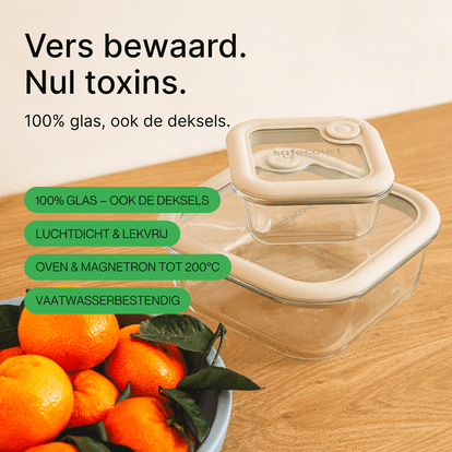 Foodstorage boxes - meal prep - 8-delig - Safecourt Kitchen