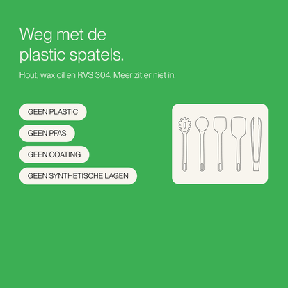 Houten Spatelset 100% FSC Berkenhout | 5 delig - Safecourt Kitchen