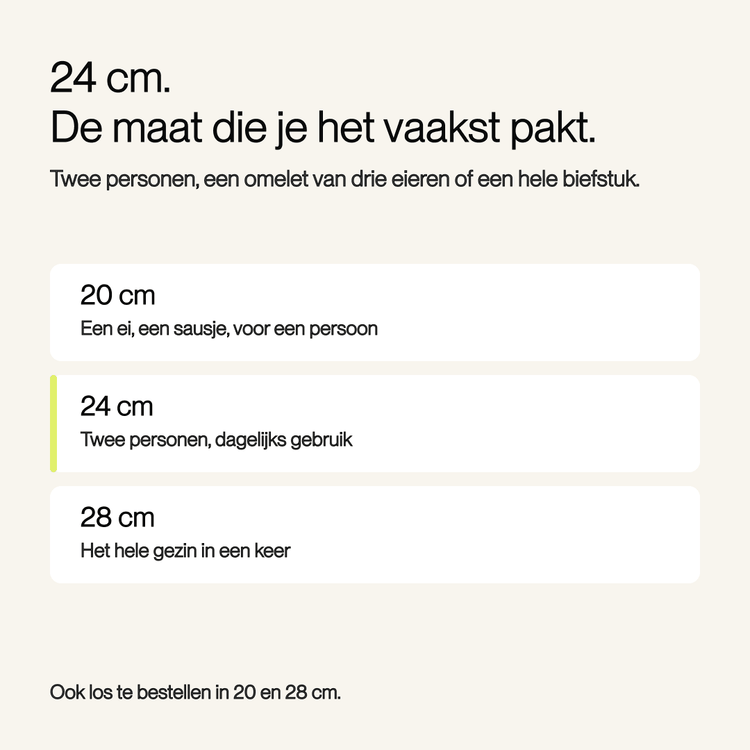 Hybride koekenpan 24 cm - Safecourt Kitchen