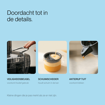 Juicer orginal zwart - Safecourt Kitchen