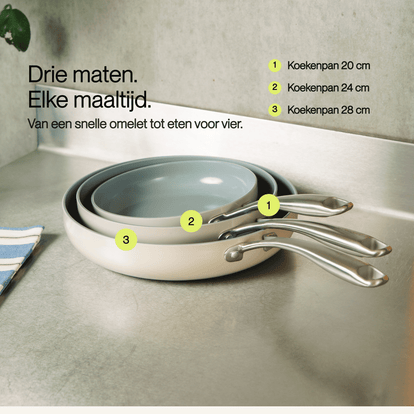 Koekenpannen 20 | 24 | 28 cm - Safecourt Kitchen