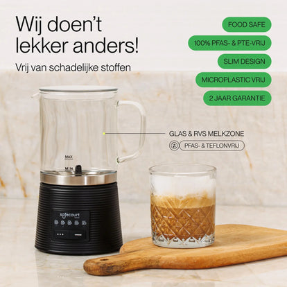 Melkopschuimer Crystal - Safecourt Kitchen
