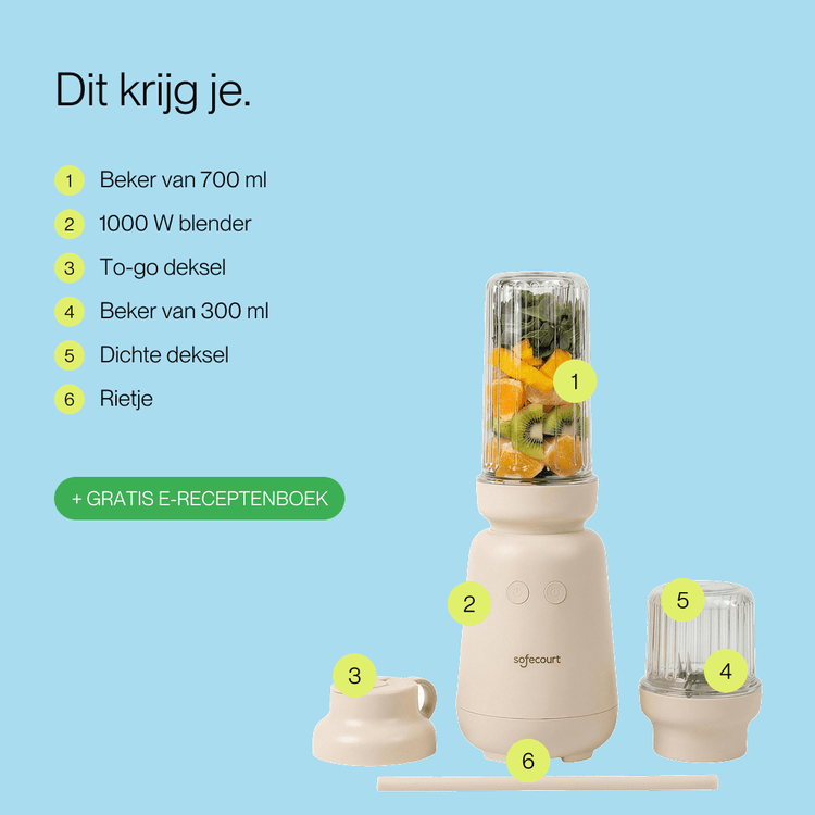 PureBlend Blender - Beige - Safecourt Kitchen