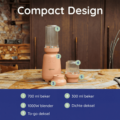 PureBlend Blender - Roze - Safecourt Kitchen
