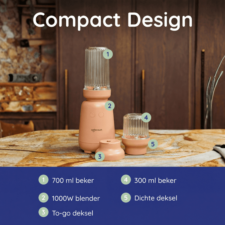 PureBlend Blender - Roze - Safecourt Kitchen
