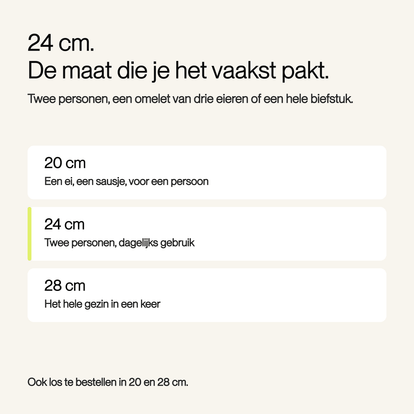 RVS koekenpan 24 cm - Safecourt Kitchen