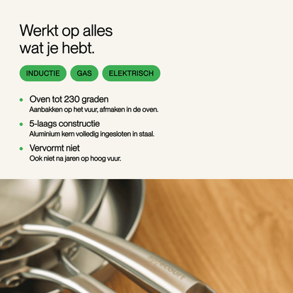 RVS pannenset (7-delig) - Safecourt Kitchen