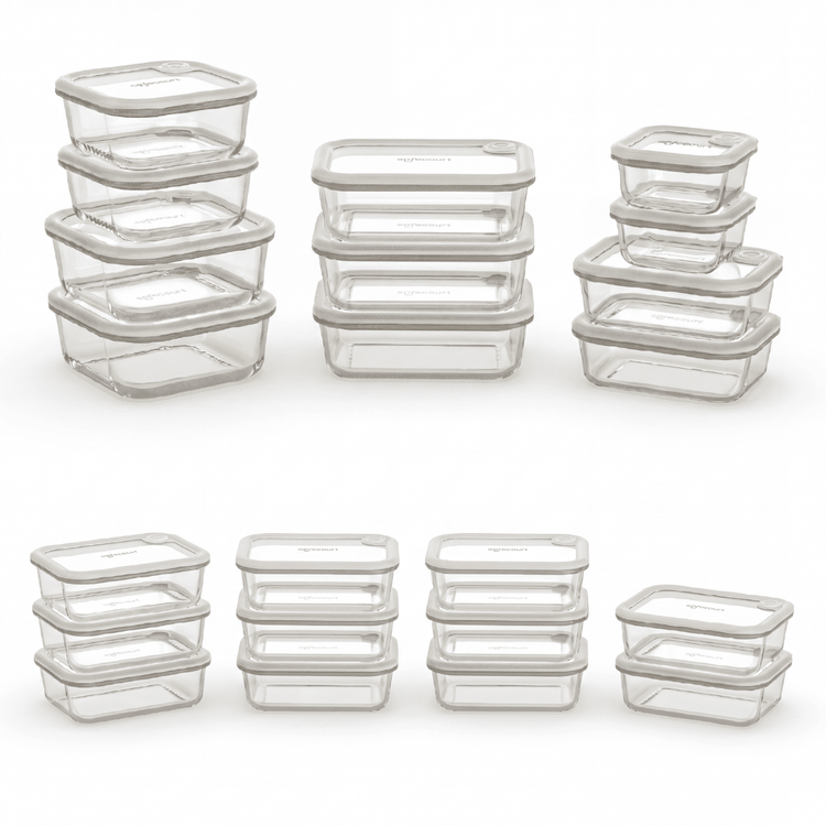 Safecourt 19 - delige Foodstorage Bundel | Mealprep + 11 - delige Set - Safecourt Kitchen