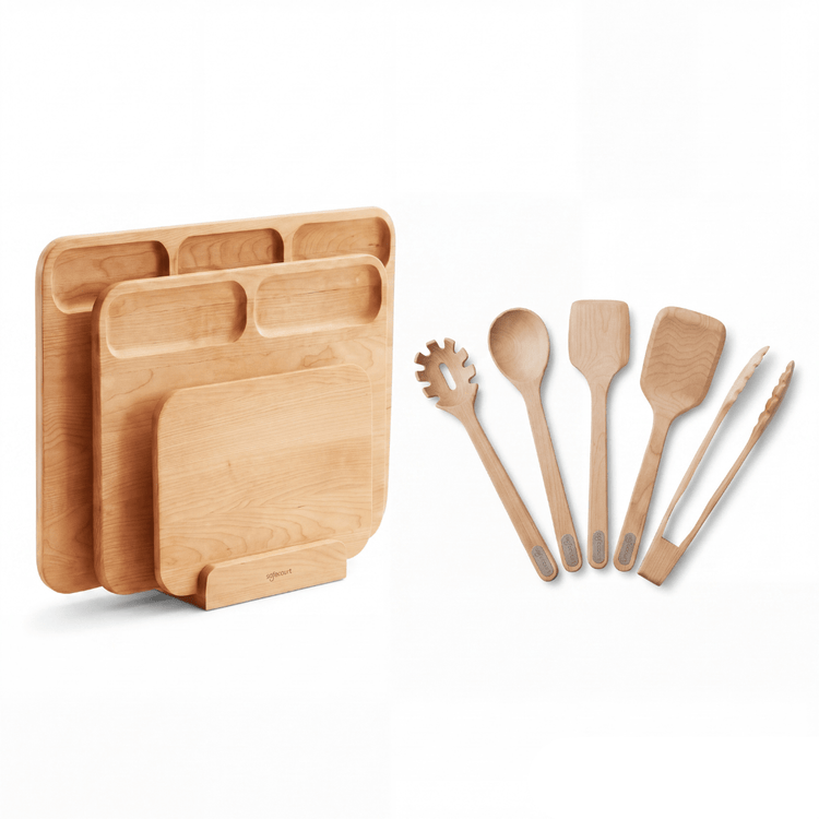 Safecourt Houten Bundel | Snijplanken + Spatelset - Safecourt Kitchen