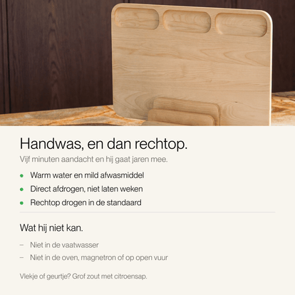 Snijplanken set 100% FSC berkenhout | 3 delig - Safecourt Kitchen