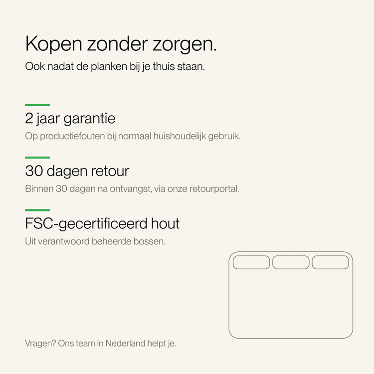 Snijplanken set 100% FSC berkenhout | 3 delig - Safecourt Kitchen